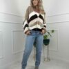 Sweter w paski
