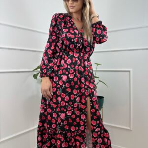 Sukienka Maxi w Róże - Rosalie