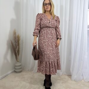 Sukienka Maxi w Drobne Kwiaty