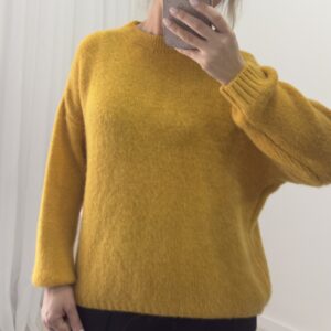 Alternative view of Musztardowy Sweter Oversize