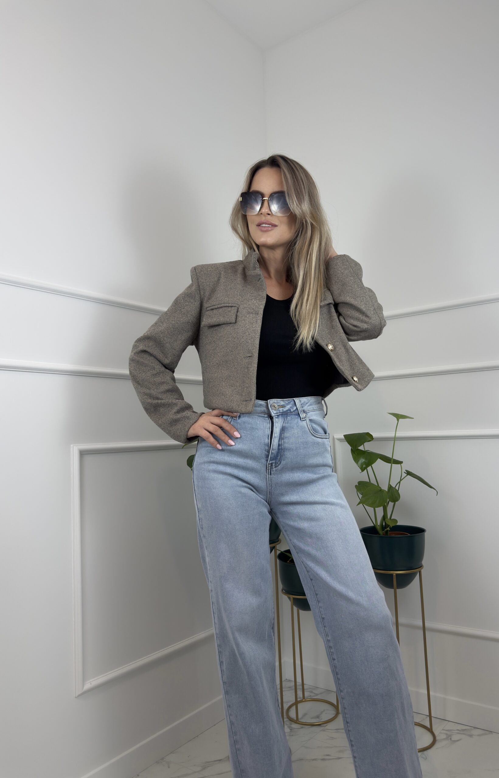 Modna Kurtka w Jodełkę - obrazek 7